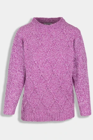 C&A Melanżowy Sweter Magenta