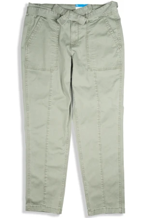 George Bawełniane Spodnie Khaki Slim z Paskiem