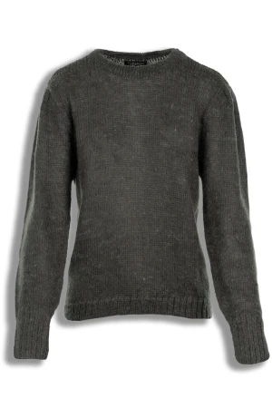 Topshop Grafitowy Sweter o Szerszych Rękawach