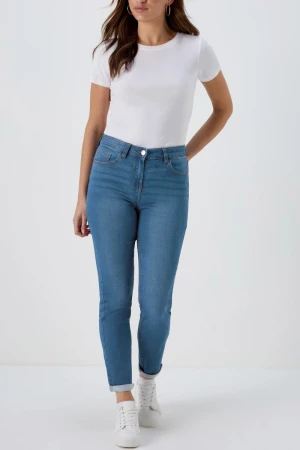 Jasne Jeansowe Jeansy Jolie Relaxed Skinny