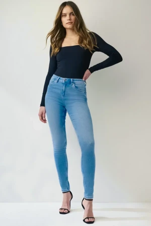 Jasne Jeansy Skinny Wysoki Stan, Regular