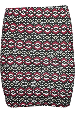 Spódniczka Aztec, Bordowa