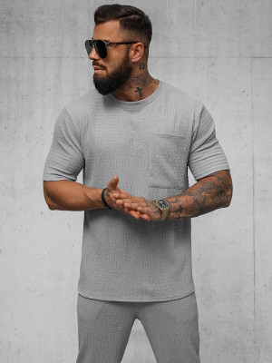 Herren T-shirt Grau OZONEE O/Y960T