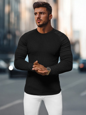 Herren Pullover Schwarz OZONEE L/2500Z