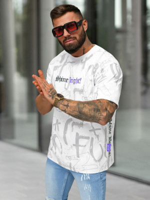Herren T-shirt Weiß OZONEE O/YN2/621