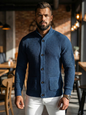 Herren Pullover Marineblau OZONEE NB/MM6020/6Z