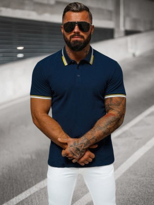 Herren Poloshirt Dunkelblau OZONEE O/DA736