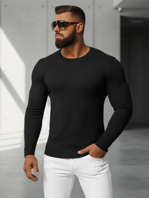 Herren Pullover Schwarz OZONEE NB/MMB602/4Z