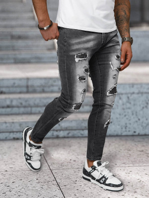 Herren Jeanshose Schwarz OZONEE NB/MP0152N