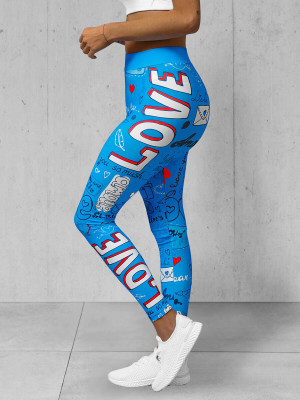Damen Leggings Blau OZONEE O/20755Z