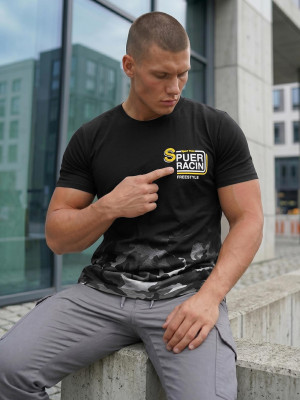 T-shirt męski szary OZONEE JS/S985/2Z