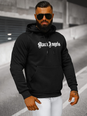 Bluza z kapturem męska czarna OZONEE JS/27B6509/3