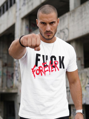 T-shirt męski biały OZONEE O/T1267/1