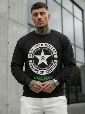 Bluza męska czarna OZONEE JS/8B1768/3