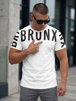 T-shirt męski biały OZONEE O/8T1265/1