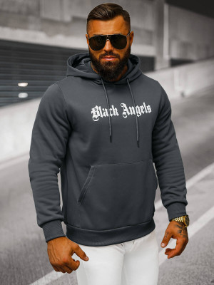 Bluza z kapturem męska grafitowa OZONEE JS/27B6509/5