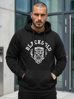 Bluza męska z kapturem czarna OZONEE NB/MF2007