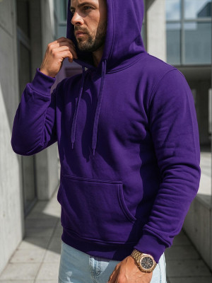 Bluza męska z kapturem fioletowa OZONEE JS/2009Z