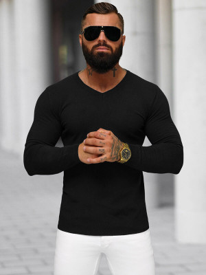 Sweter męski czarny OZONEE NB/MMB601/4Z
