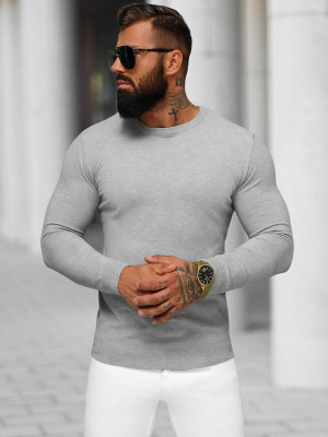 Sweter męski szary OZONEE NB/MMB602/2Z