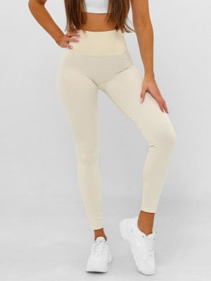 Legginsy damskie ecru OZONEE JS/17K580/1