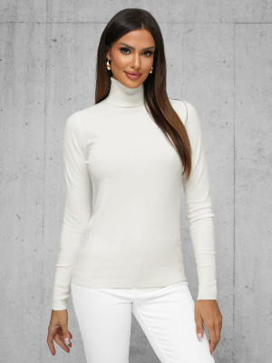 Sweter damski biały OZONEE JS/8009/8
