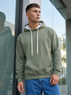 Bluza męska z kapturem khaki OZONEE JS/65B3972/29