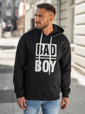 Bluza z kapturem męska czarna OZONEE JS/65B3909/3