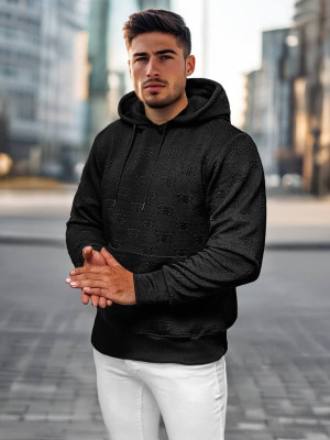 Bluza z kapturem męska czarna OZONEE JS/3B566Z