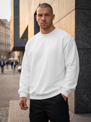 Bluza męska biała OZONEE JS/65B3913/1