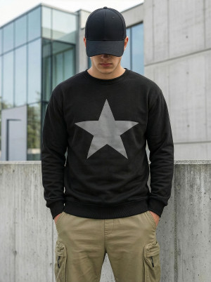 Bluza męska czarna OZONEE JS/65B3920/3Z