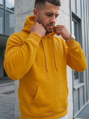 Bluza męska z kapturem camelowa OZONEE JS/2009Z