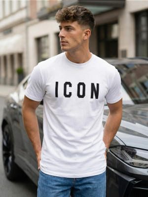 T-shirt męski biały OZONEE NB/MT3203/1