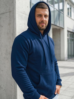 Bluza męska z kapturem indygo OZONEE JS/2009/66Z