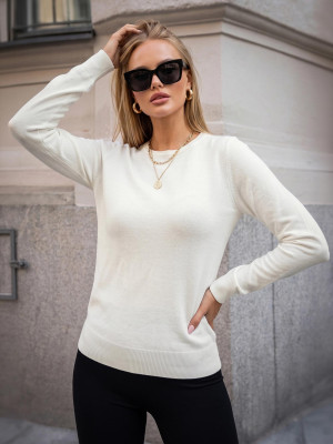 Sweter damski biały OZONEE JS/8005/8