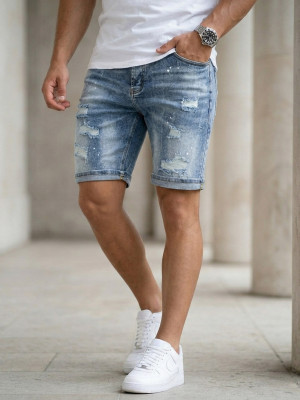 Spodenki męskie jeansowe niebieskie OZONEE JS/33K1655/2