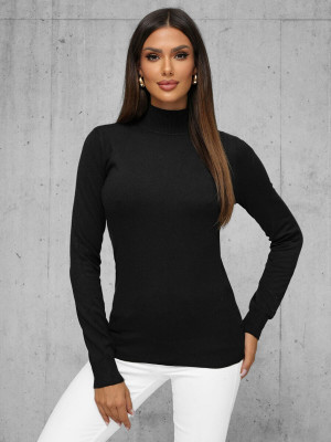 Sweter damski czarny OZONEE JS/8003/9