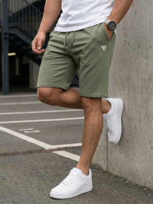 Spodenki dresowe męskie khaki OZONEE JS/92K7707/29