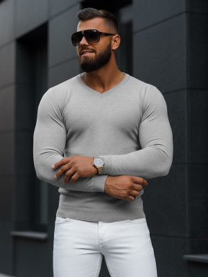 Sweter męski szary OZONEE NB/MMB601/2Z
