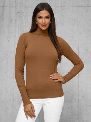 Sweter damski camelowy OZONEE JS/8009/7