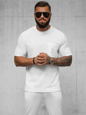 T-shirt męski biały OZONEE O/Y960T
