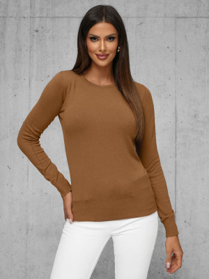 Sweter damski camelowy OZONEE JS/8005/7