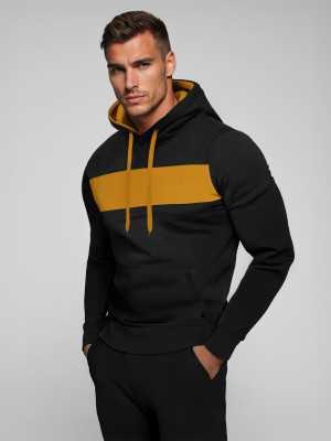 Bluza z kapturem męska czarna OZONEE JS/8B1315/3Z