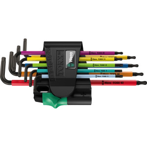 Wera Inbussleutelset TORX 967/9 TX BO Multicolour 1 SB schroevendraaier