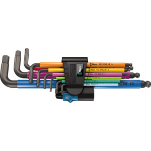 Wera Inbussleutelset 950/9 Hex-Plus Multicolour HF 1 schroevendraaier