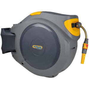 Hozelock 2597 Flowmax Auto Reel Muurhaspel met 30 m slang Slanghaspel