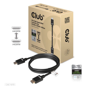 Club 3D Ultra High Speed HDMI 2.1 gecertificeerde kabel male-male
