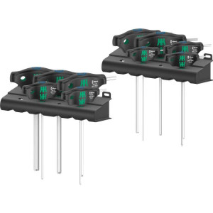 Wera 454/10 HF Set Imperial 1 Stiftsleutelset T-greep Hex-Plus schroevendraaier
