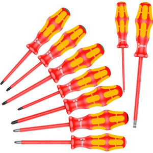 Wera 160 i/162 i/167 i/9 Schroevendraaierset Kraftform Plus Serie 100, 9-delig