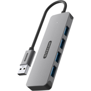 SiteCom USB-A naar 4x USB-A usb-hub